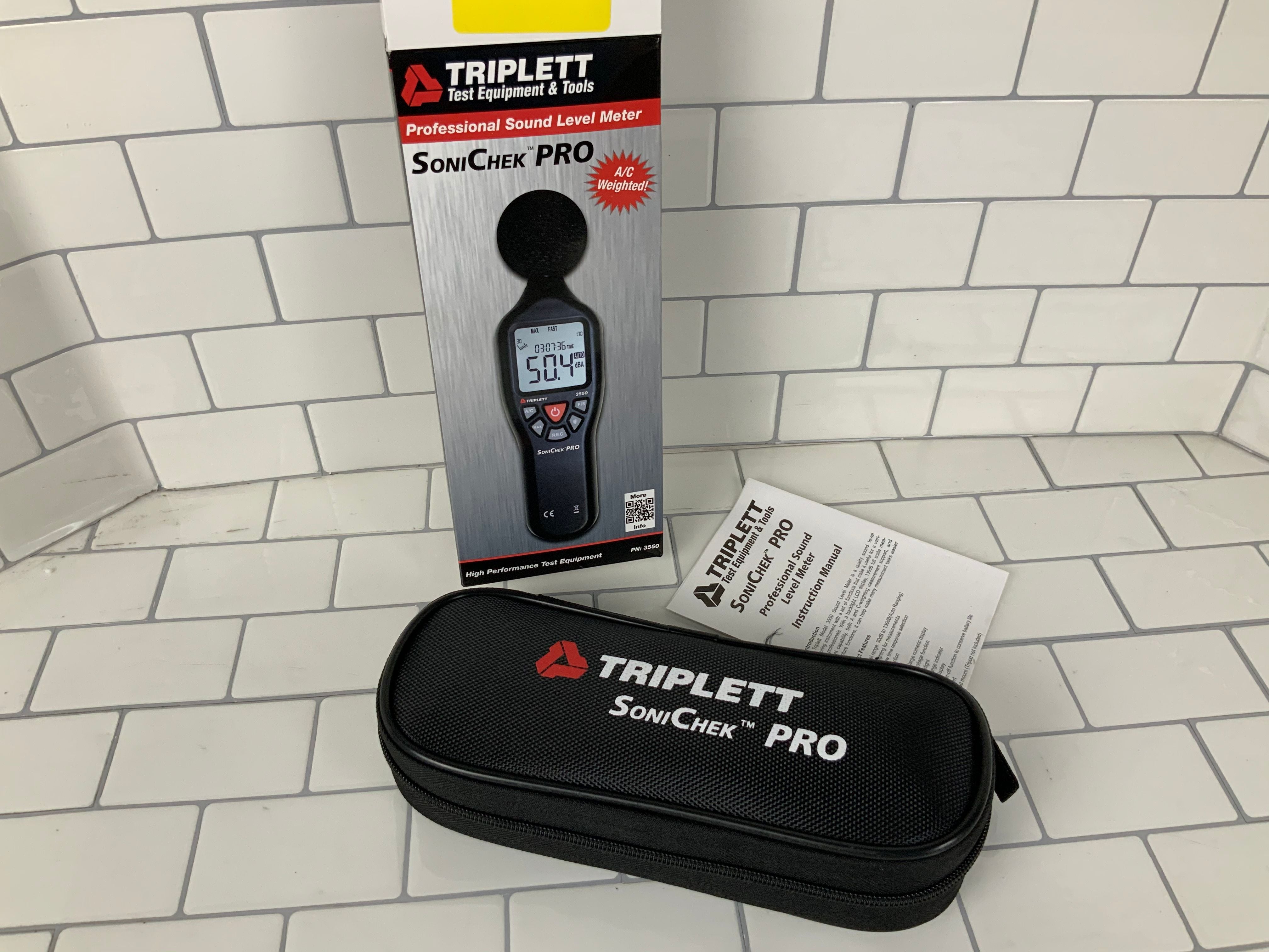 Triplett SoniChek PRO Professional Digital Sound Level Meter-30 to 130dB (3550) (7016635302071)